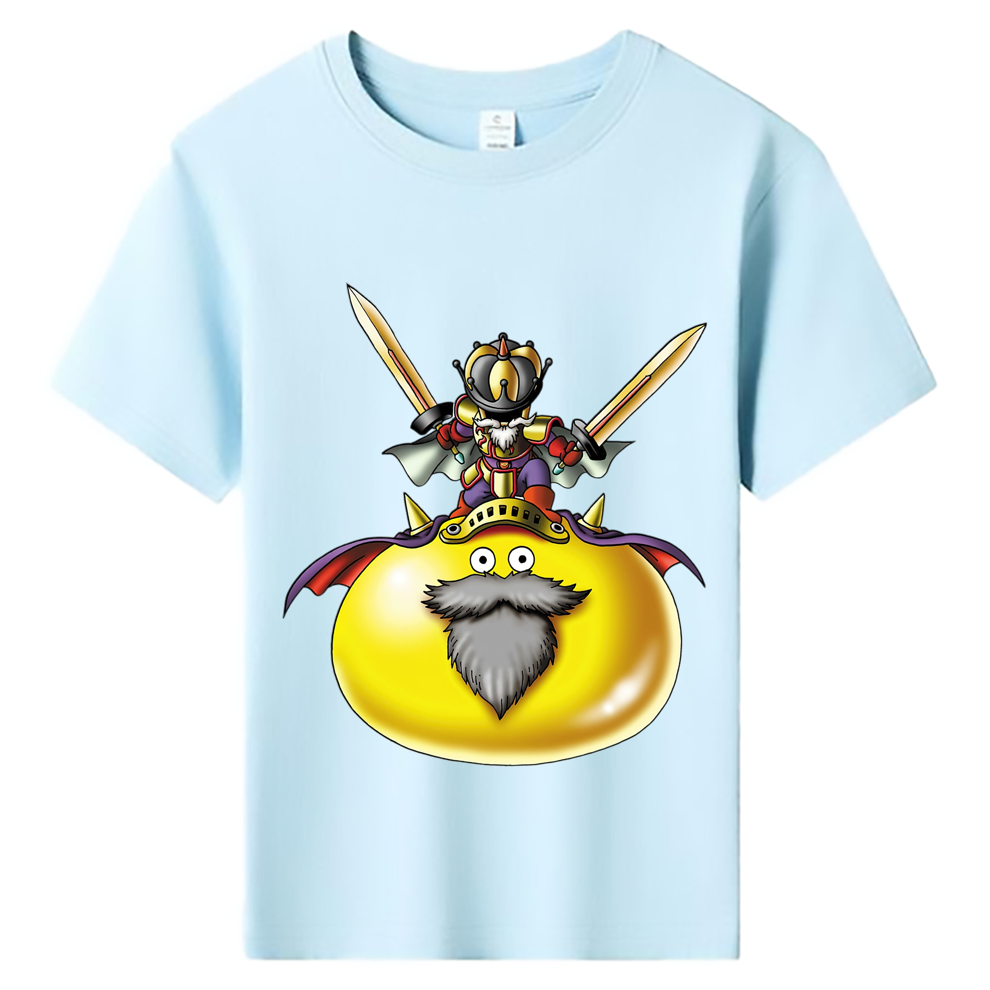 （画像用） ドラゴンクエスト Doragon Kuesuto Dragon Quest 綿100％キッズTシャツ（フロントプリント）